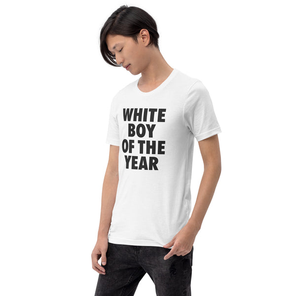 WHITE BOY OF THE YEAR graphic t-shirt