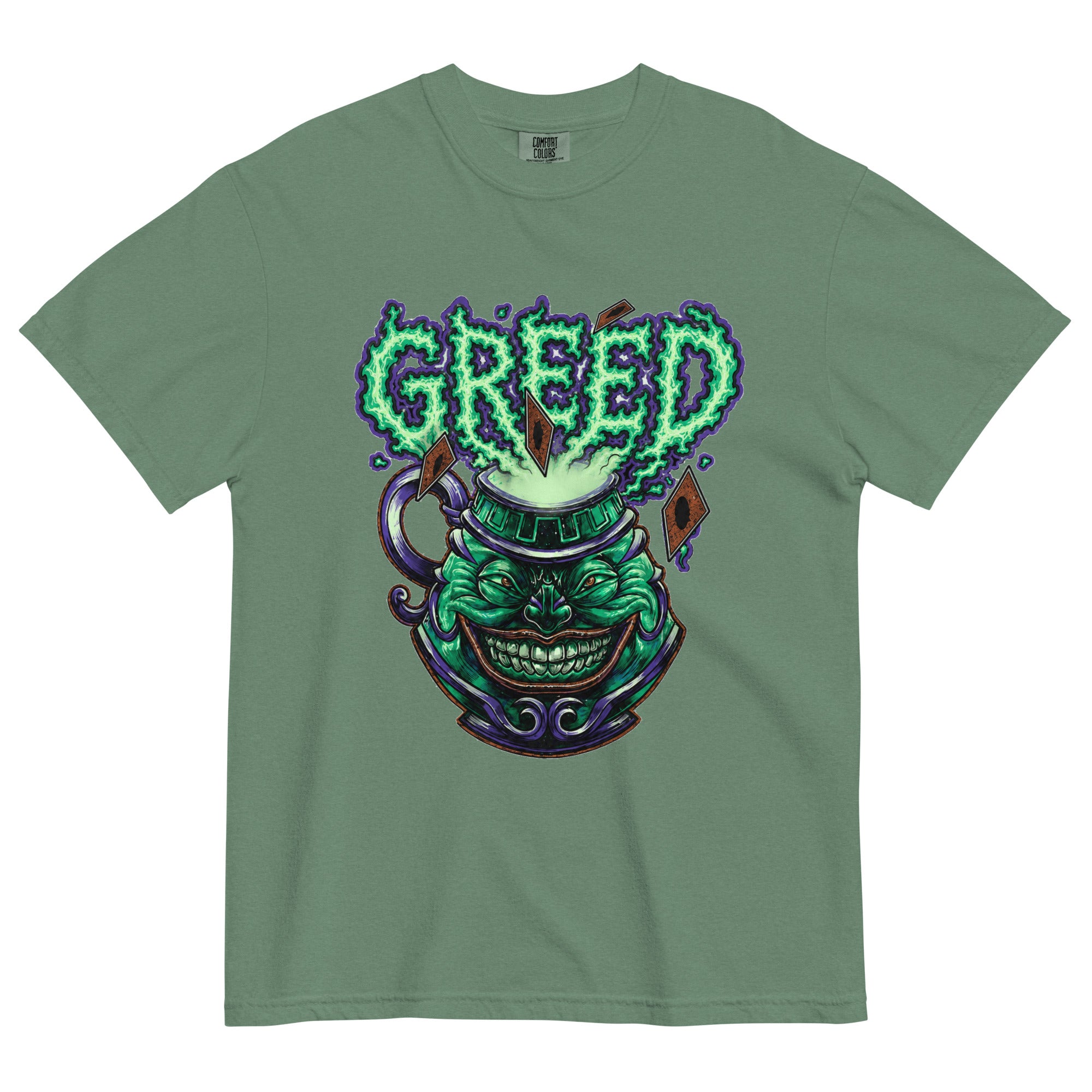 GREED TEE draw 2 cards graphic t-shirt