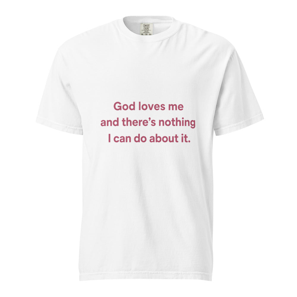 god loves me and front