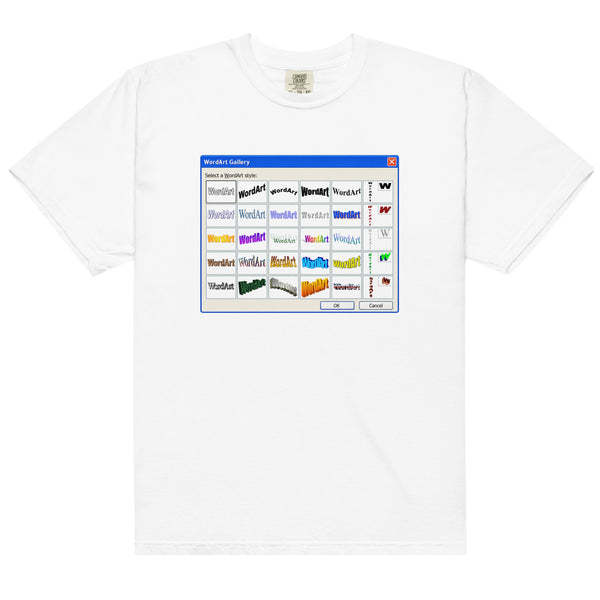 WordArt Tee 2 retro graphic t-shirt